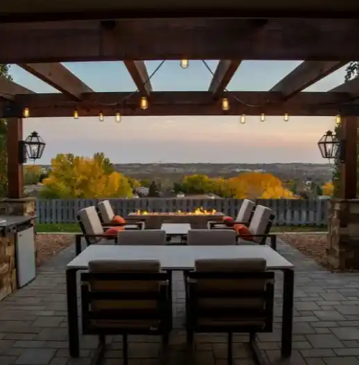 outdoor dining area